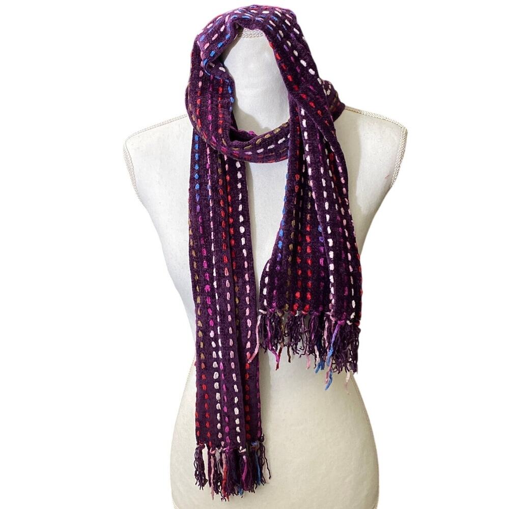 Fringe Scarf Bundle Lot Necklace Multi Length Layer Natural multicolor Fall Rope - Picture 4 of 7
